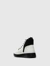 Lace-up Ankle Boots EDIN713SOF WHITE/BLACK NEOPRENE